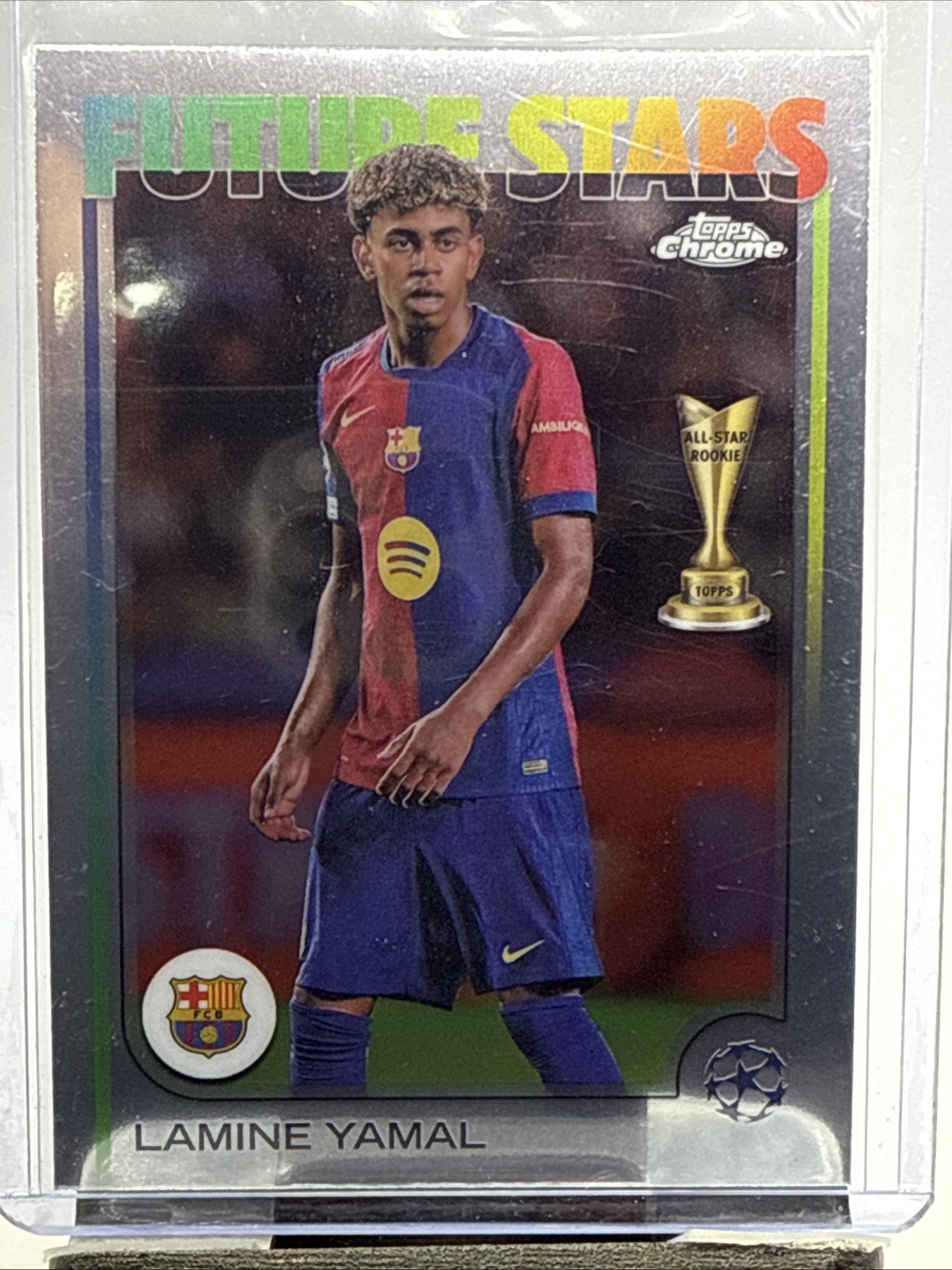 2024-25 Topps Chrome UEFA Lamine Yamal Future Stars FC Barcelona #27