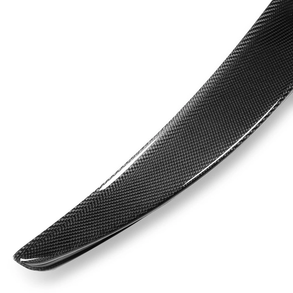 FOR 19-22 TOYOTA AVALON REAL CARBON FIBER V-STYLE REAR TRUNK LID SPOILER WING - Image 3 of 4