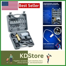 Universal Brake Bleeding Kit with Vacuum Pump Pressure Gauge for Brake, Clutc...