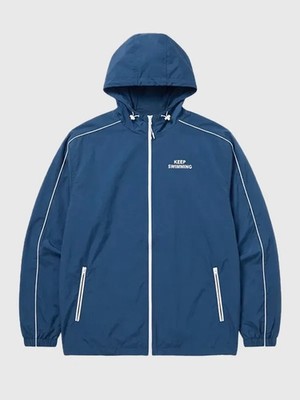 Mens Blue Keep Swimming Jacket