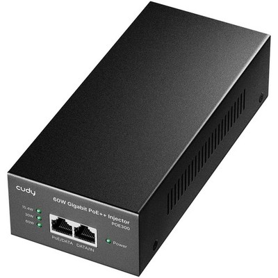POE300 60W Gigabit Ultra PoE++ Injector 1000Mbps Shielded RJ45 IEEE 802.3bt