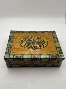 Vintage El Principe De Gales Tin 1904 Cigar Box Tin  T206 Havana Key West Tampa