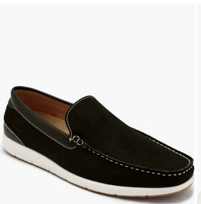 Aston Marc Crosby-02 Black Loafer Contrast Stitch Men's US 9 EU 41 Casual Shoes