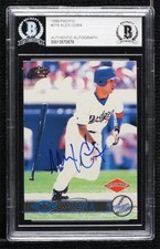 BAS 1999 Pacific Alex Cora #216 BGS Authentic Auto ow6