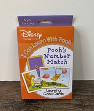 Winnie The Pooh Pooh's Number Match Card Game Learning Game Cards