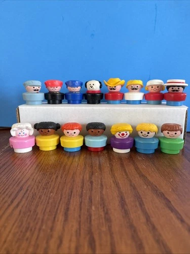 Vintage 1990's Fisher Price Chunky Little People Lot  - Set of 5