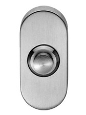 Silver Door Bell Switch New Push Button Satin