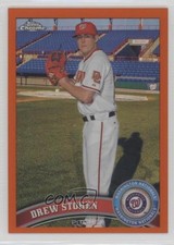 2011 Topps Chrome Retail Orange Refractor Drew Storen #133 0wp8