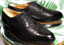 BRUNO MAGLI CHARLES BLACK LEATHER CAPTOE BROGUE OXFORDS DRESS SHOES MENS SZ 11 M