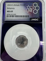 2024 G. Britain Pt10P - PLATINUM 1/10 oz Britannia .9995 Fine NGC MS69 TraderBea