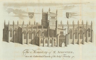 Kloster St. Augustinus oder Kathedrale - Kirche der Heiligen Dreifaltigkeit, Bristol 1789