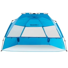 Beach Tent Sun Shelter Instant Beach Umbrella Easy with UPF 50+ UV Portable W...