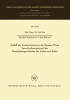 Einfluß Der Zusammensetzung Der FlüSsigen Phase Beim LöSchvorgang Auf Die...