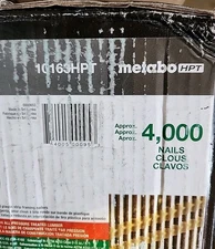 Metabo HPT 10163HPT Steel 21 Degree Round Head Framing Nails 3-1/4 L in.