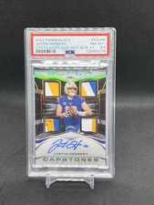 Justin Herbert 2022 Panini Black Capstones Autograph CS-JHE Panini White Box 1/1