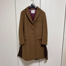 sacai brown long coat size 2