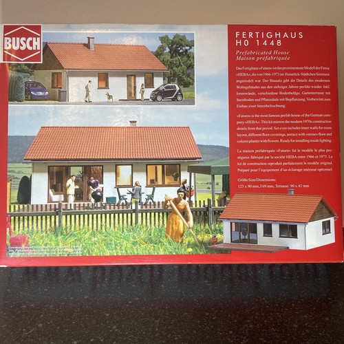 Casa prefabricada Busch 1448 HO Gauge Fertighaus ☼ | Zustand: Used