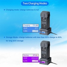 For DJI Mavic 4 Pro Drone Smart Color Screen Fast Charger Battery Integrator