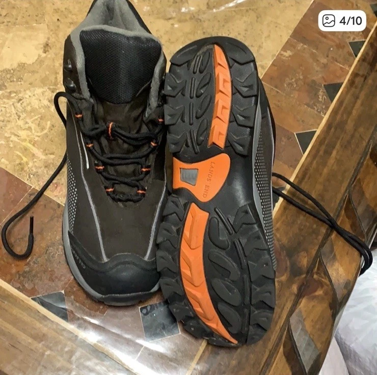 Botas de senderismo Lands' End de caña alta aisladas para mujer talla 10 Foto 3 de 4