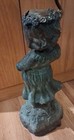 Outdoor/Indoor Bronze/Metal Fountain Verdigras Patina Little Girl w/Umbrella — photo 7