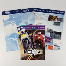 Road Rash - PC Big Box - EA - Win 95 - Manual, Box Front and Back