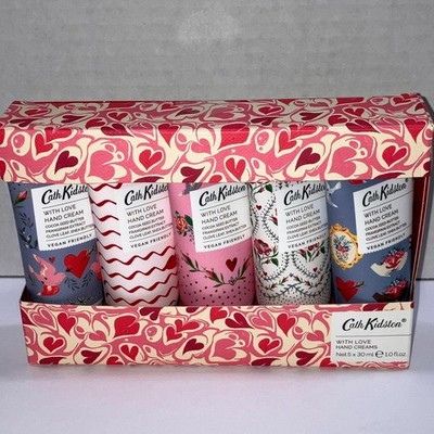 Cath Kidston With Love Cassis & Rose Marbled Hearts Hand Cream Set 5x 30ml