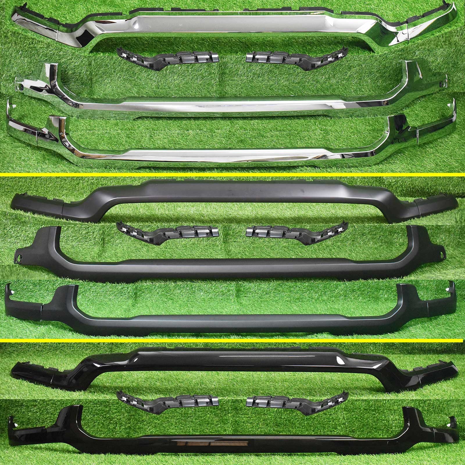 Front Bumper Upper / Lower Grille Molding Trim For RAM 2500 3500 4500 2019-2024