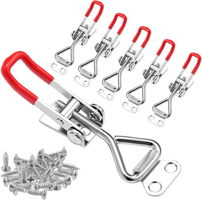 6 Pack Toggle Latch Clamp 4001, Adjustable Quick Release Pull Latches, Toggle La