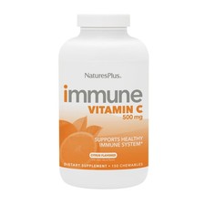 NaturesPlus Immune Vitamin C Citrus - 100 Chewables | High-Potency Immune Suppor
