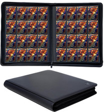 1000+ Pockets Trading Card Binder (Black) | 16-Pocket Card Ablum Compatible with