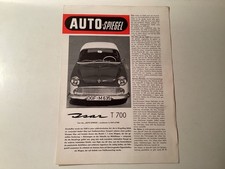 Glas Auto-Spiegel Isar T 700 original deutsch 4-seitig 1960 schön selten !