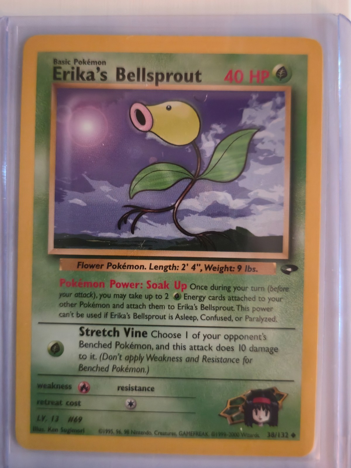 Erika's Bellsprout 38/132 Uncommon Gym Challenge Pokemon TCG LP