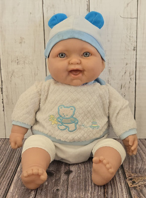 Berenguer Doll Cloth Body 14'' Open Mouth Brown Hair Blue Eyes w/Outfit