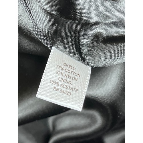 NWT Banana Republic Black Cotton Blend Coat Balloon Sleeve Trench Jacket M - Picture 6 of 9