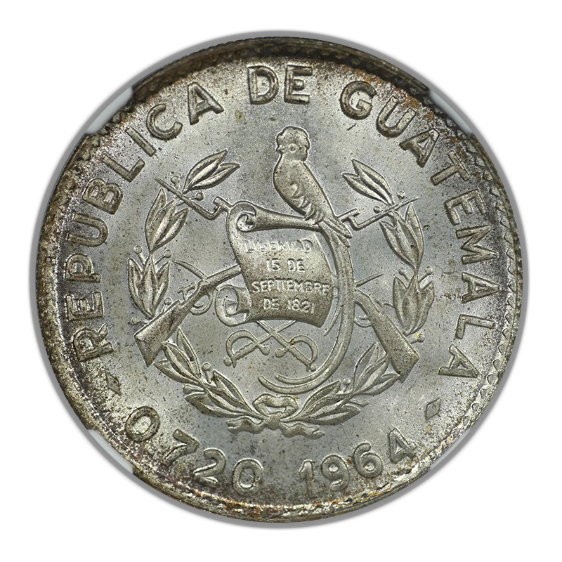 1964 Guatemala 10C Centavos NGC MS67 - Image 4 of 4