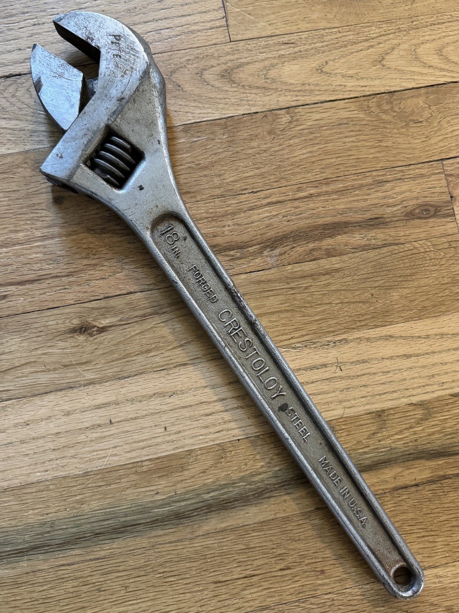 CRESCENT TOOL CO 18 inch Adjustable Crescent Wrench USA Crestoloy