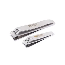 Nail Clippers | 2 Pcs Professional Sharp Tools Set | Stainless Steel Metal Ma...