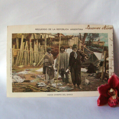 alte AK Argentinien Buenos Aires um 1901 Indios Chinipis del Chaco / ev 266(62)