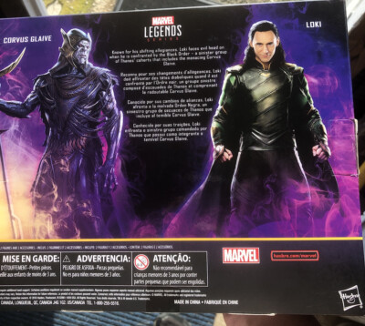 MARVEL LEGENDS LOKI AND CORVUS GLAIVE FIGURES 2 PACK VHTF