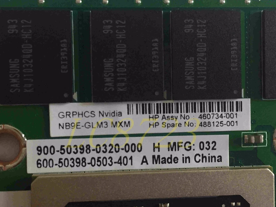 NEW HP FX3700M G92-985-A2 1GB NB9E-GLM3 MXM Video Card 488125-001 460734-001 - Image 4 of 4