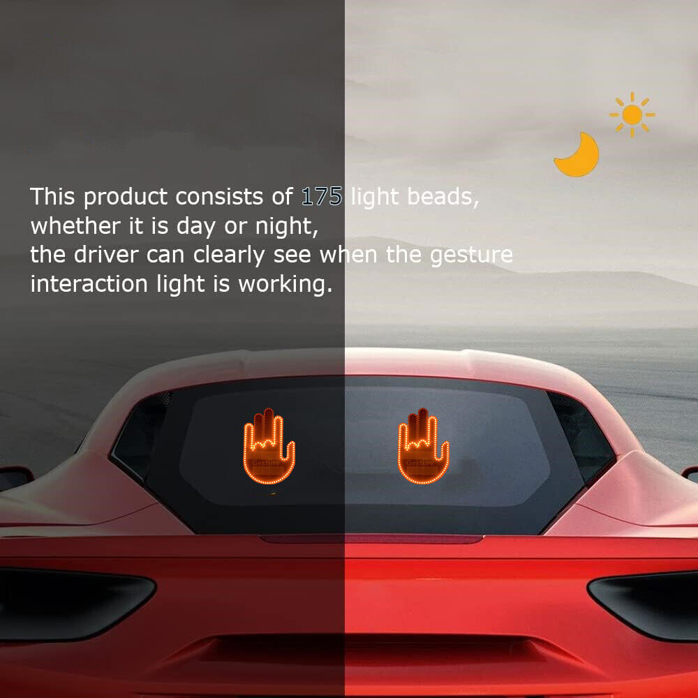 Auto-Fingerlicht, lustige Road-Rage-Schilder, Finger-Display, interaktive  LED-Lampe mit Fernbedienung, DIY-Mittelfinger-LED-Licht, Cooles  Auto-Innenlicht, um Sich auszudrucken: : Auto & Motorrad