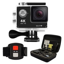 GEEKPRO 4.0 Plus 4K HD Action Camera Wrist 2.4G Wireless RF Remote Control