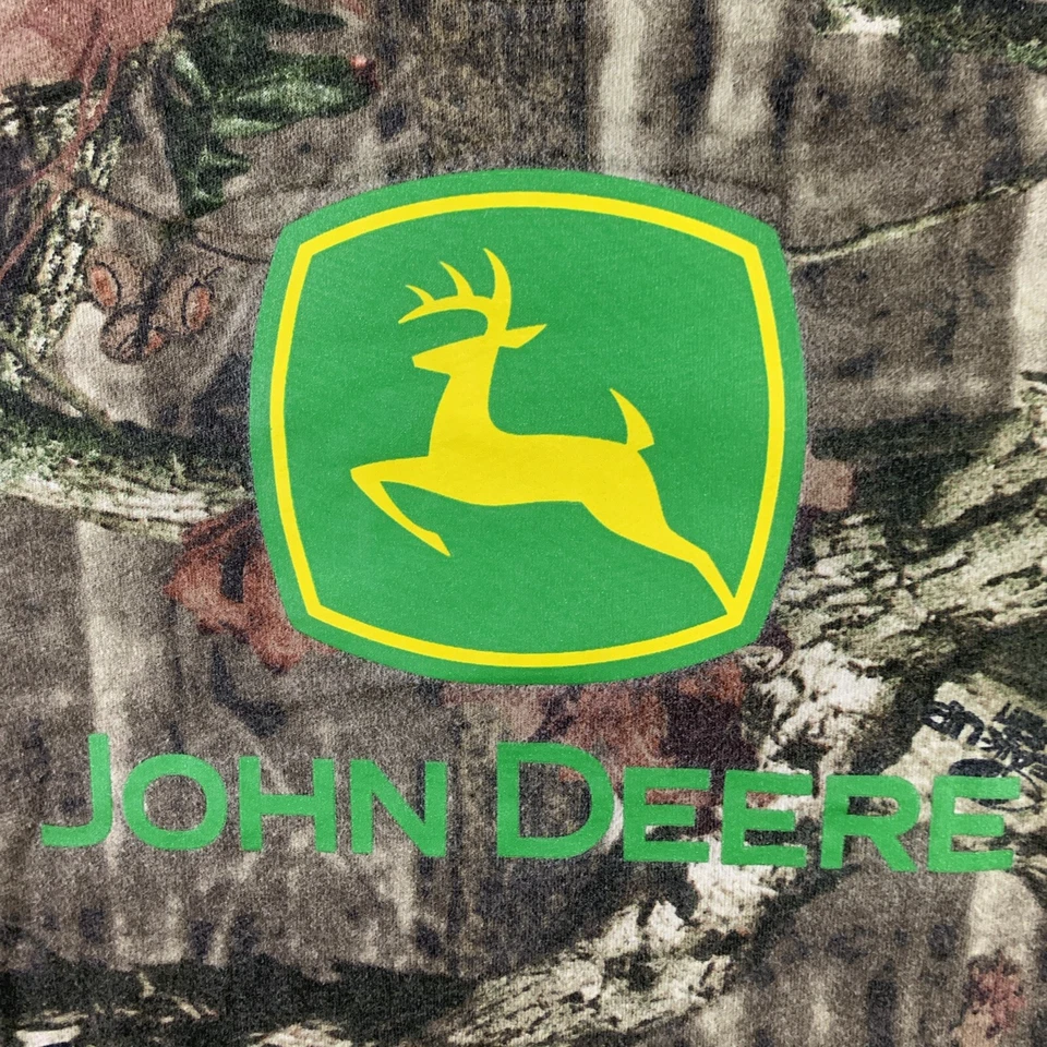 John Deere Shirt Youth Small Camouflage Camo Hunting Farming Break-Up Country - Image 3 of 4
