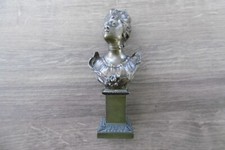 Ancien buste de femme en bronze époque art nouveau