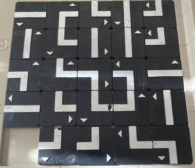 1972 Square Off Board Game Parker Brothers Replacement Tiles + 5 Markers Only
