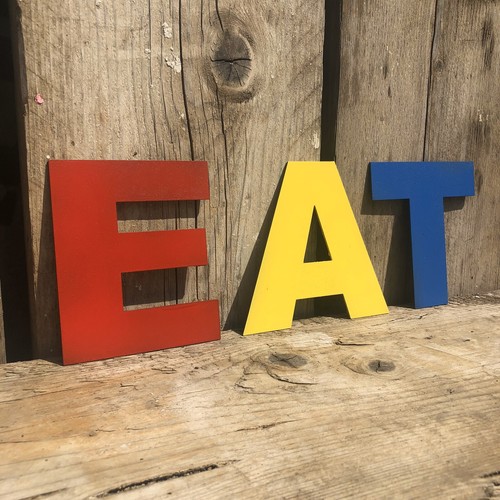 Home Bar Sign , Home and Garden Bar Accessories Decor , EAT 5" Letters , Chunky eBay