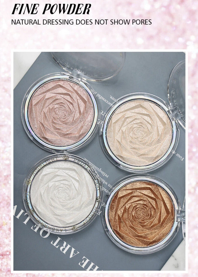 Langmanni Rose Monochrome Light pink, shade-3, Super Shiny 3 In 1 Highlighter - Image 4 of 4