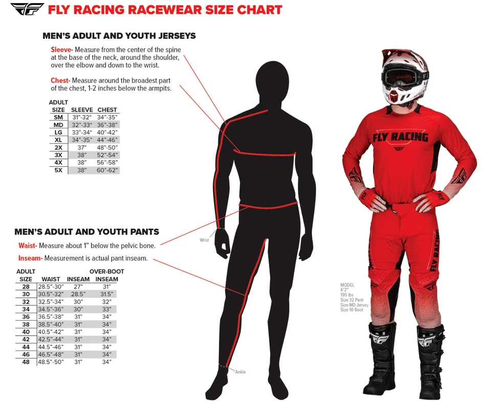 Fly Racing Adult Lite Motocross Gear Combo Set, Jersey & Pants (MX & ATV) - Image 2 of 2
