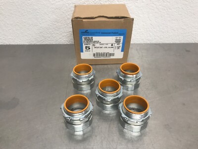 5 - Cooper crouse hinds 1653us 1 1/4 emt compression insulated 5c