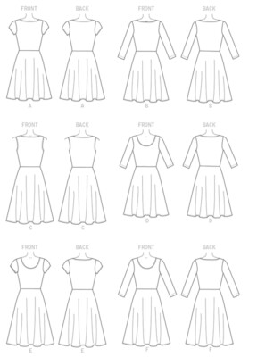 simple short sleeve dress pattern Valerie